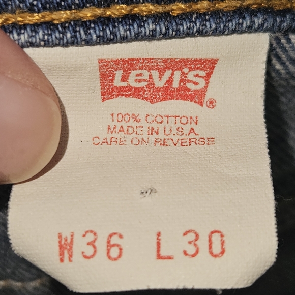 Vintage Levi’s 517 Orange Tab Men’s Bootcut Denim Jeans 36×30 - Picture 3 of 6